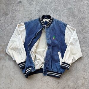 Vintage 80’s 90’s Norman Todd Denim Varsity Jacket